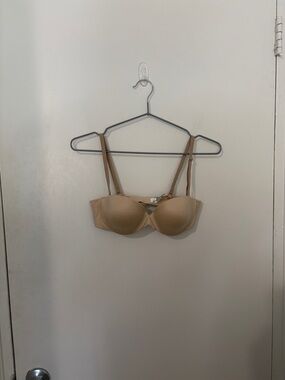 Seamless Nude T-Shirt Bra with Adjustable/Removable Straps